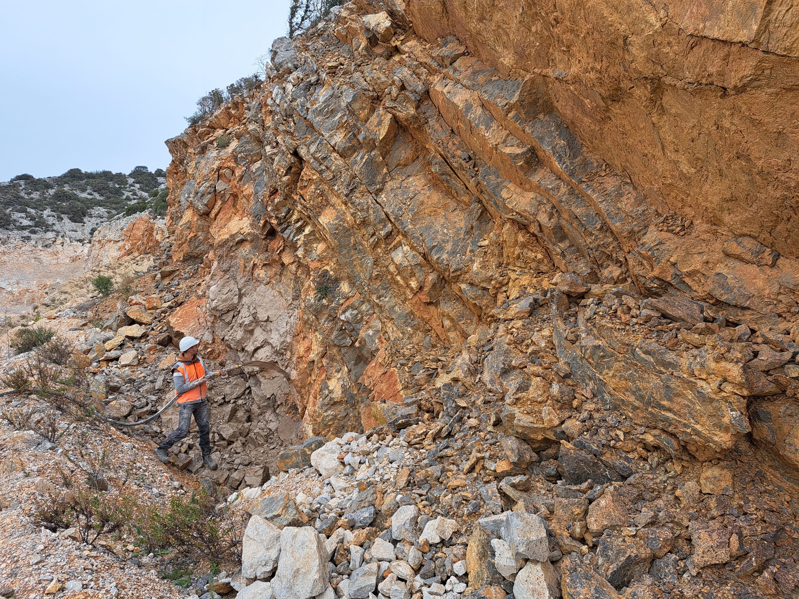 A Vingrau, Omya teste le vieillissement de front