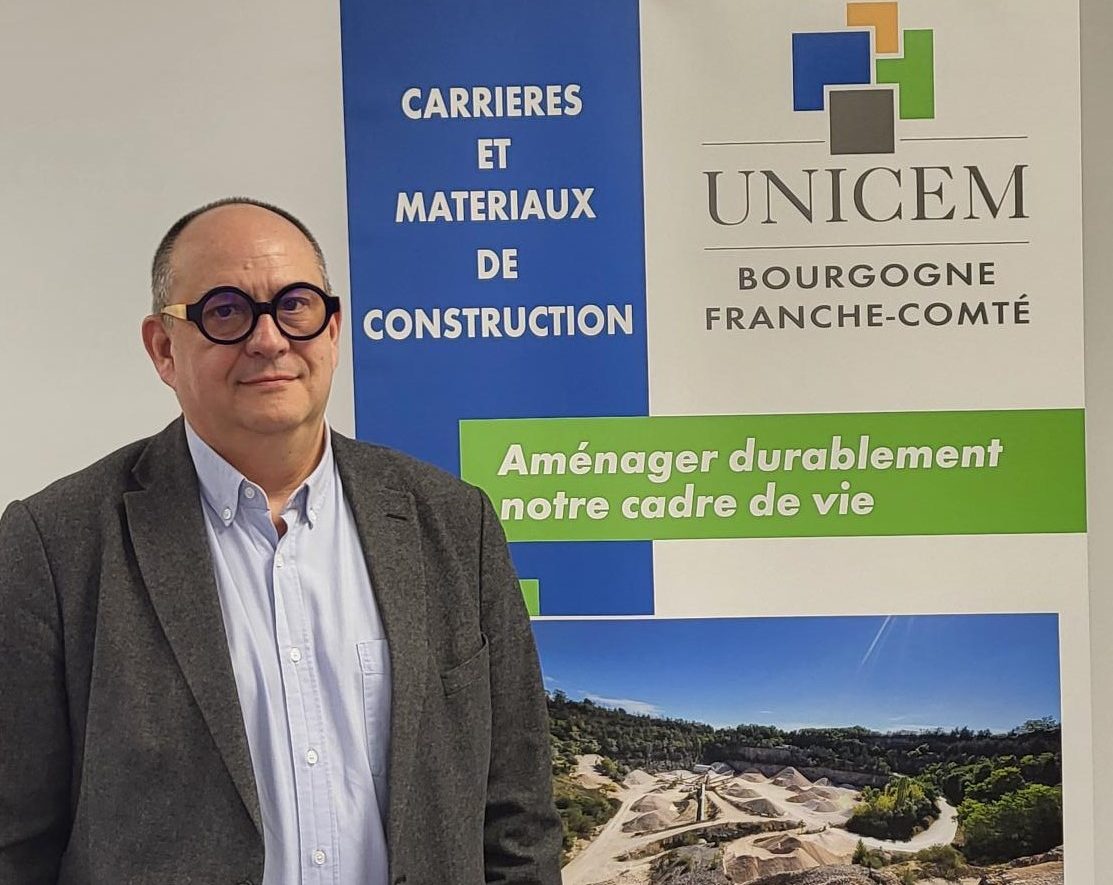 Vincent Larrochette, nouveau président de l’Unicem Bourgogne-Franche-Comté