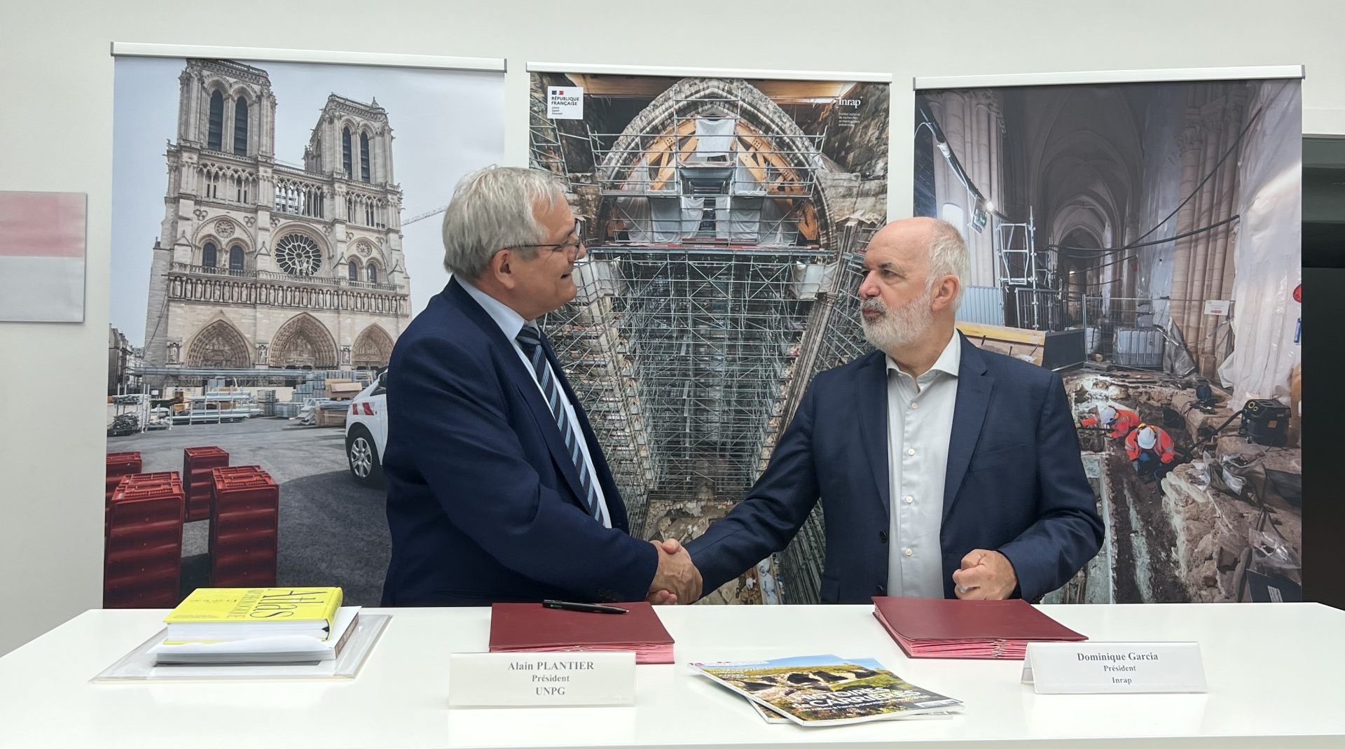 Archéologie préventive : l&rsquo;Unicem signe une convention avec l&rsquo;Inrap