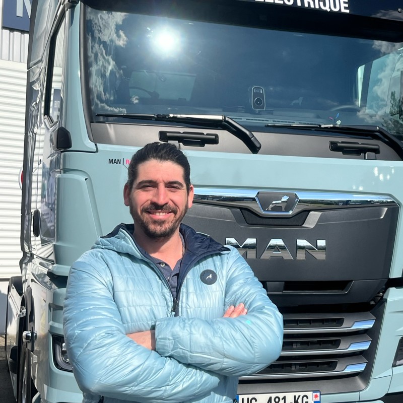 « L&rsquo;exploitation deviendra plus rentable avec des camions électriques », Quentin Chataigner, responsable Electromobilité chez MAN Truck & Bus France