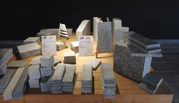 Exemples d'éléments de construction fabriqués en granit de Bretagne.
